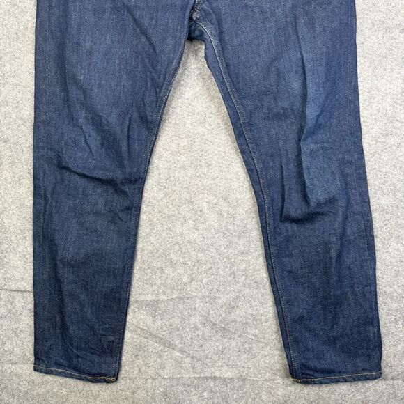 Acne Studios Bla Konst Jeans 31x32 Dark Wash Blue Selvedge Denim 32x26 MEAS - Picture 3 of 11